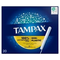 Tampax Regular Tampons Applicator Cardboard 20X