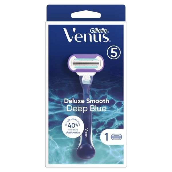 Venus Deluxe Smooth Deep Blue Razor - 1 Blade