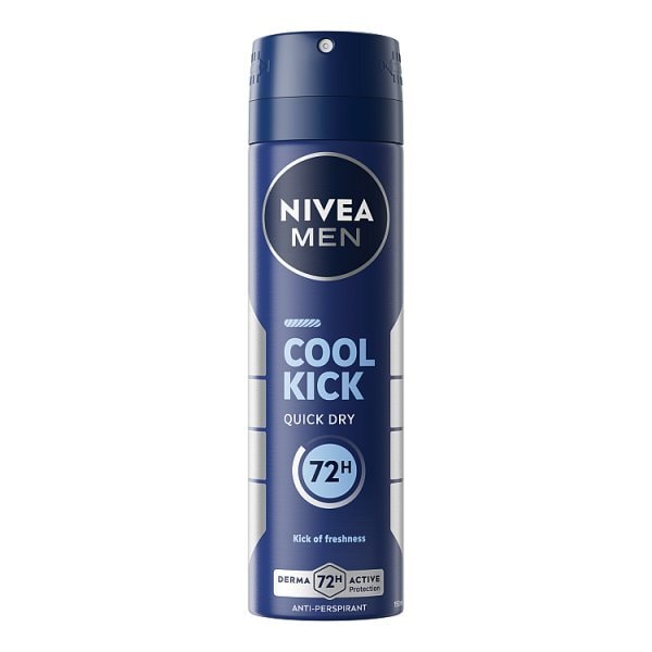 NIVEA MEN Anti-Perspirant Deodorant Spray, Cool Kick, 150ml