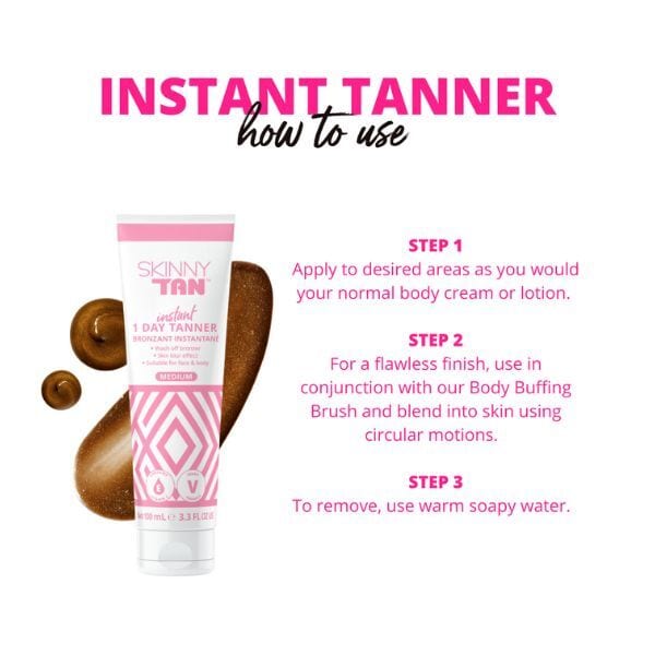 Skinny Tan Instant 1 Day Tanner Medium 100Ml