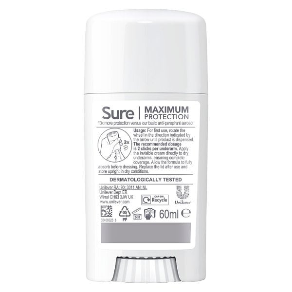 Sure for Women Deodorant Cream Stick Clean Scent Anti-perspirant 60ml