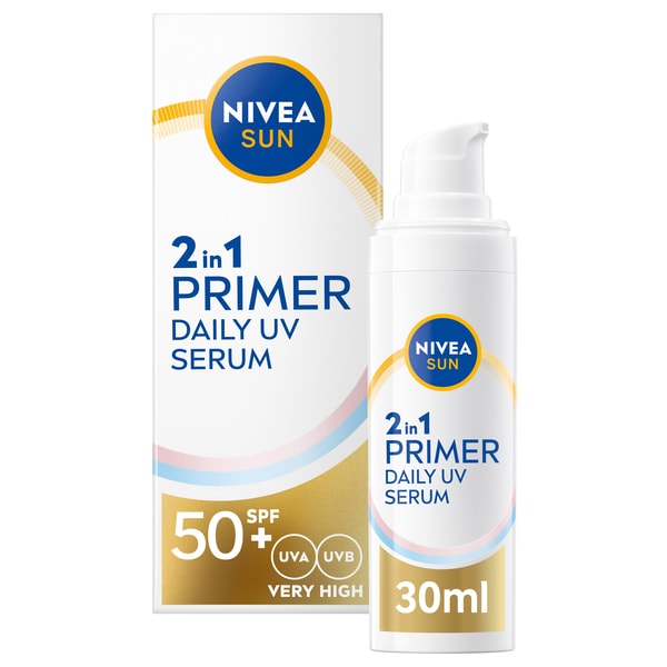 Nivea Sun Uv Face 2In1 Primer Daily Serum Spf50+ 30Ml