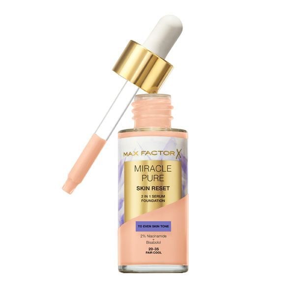 Max Factor Miracle Pure Skin Reset Serum Foundation Fair Cool 30ml