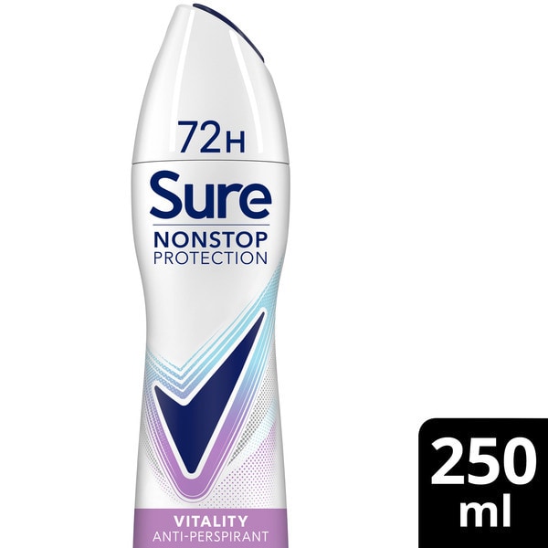 Sure Nonstop Protection Vitality Anti-Perspirant Aerosol 250 ml
