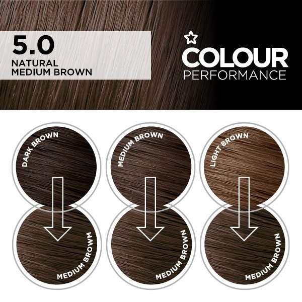 Superdrug Colour Performance 5.0 Natural Medium Brown