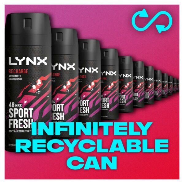 Lynx Sport Arctic Mint & Cooling Spices Recharge bodyspray