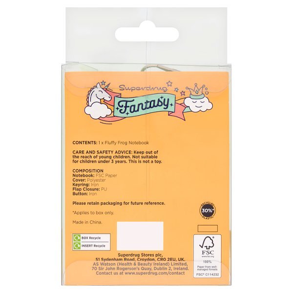 Superdrug Fantasy Frog Notebook