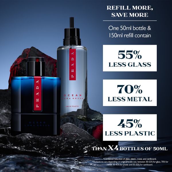 Prada Luna Rossa Ocean Eau De Toilette Refill 150Ml