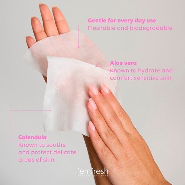 Femfresh Sensitive Intimate Wipes 25pk