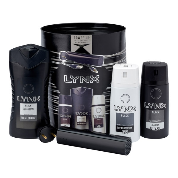 DNR Lynx Black Trio Powerbank Speaker Giftset