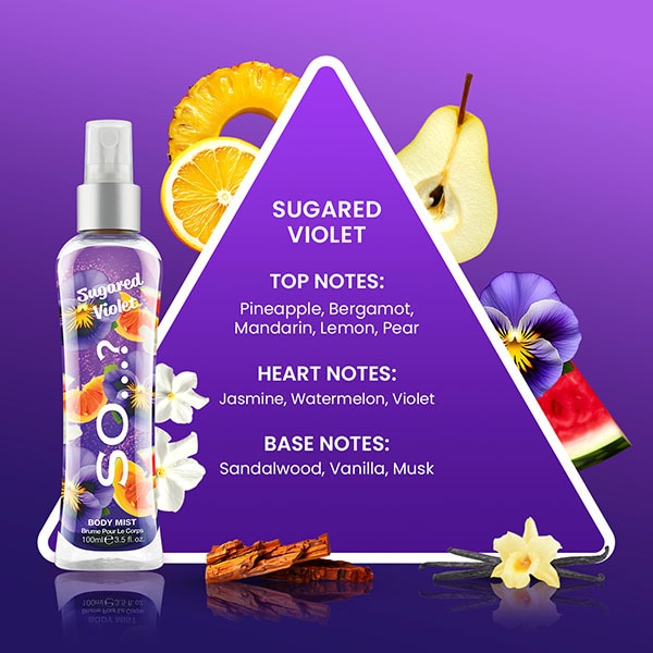 So&? Sugared Violet Body Mist 100Ml