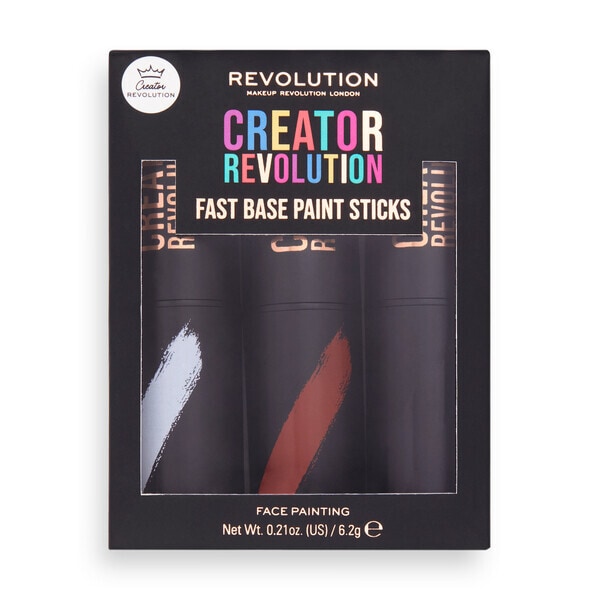 Revolution Creator Fast Base Paint Set White Red Black