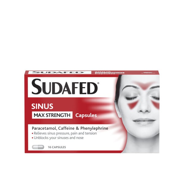 Sudafed Sinus Max Strength Capsules 16S