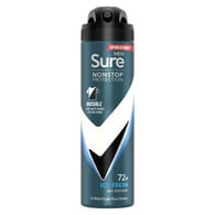 Sure Men Antiperspirant Deo Aerosol Nonstop Invis Ice 150ml