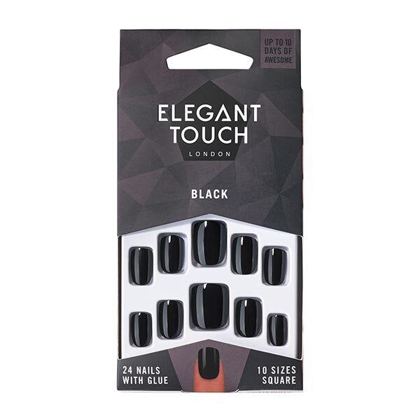 Elegant Touch Colour Nails - Black