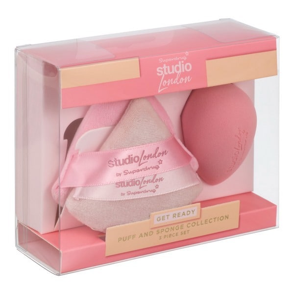 Studio London Powder Puff and Makeup Sponge Set