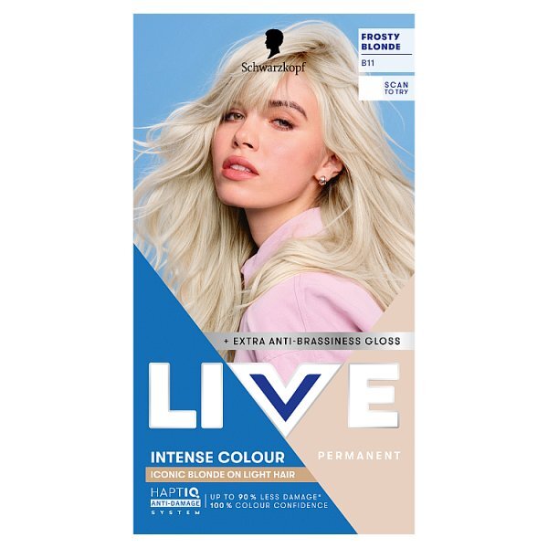 Schwarzkopf LIVE B11 Frosty Blonde Permanent Hair Dye