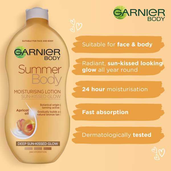 DNR Garnier Summer Body Dark Gradual Tan Moisturiser 250ml