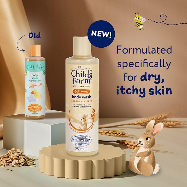 Childs Farm Oatderma Body Wash Fragrance-Free 250Ml