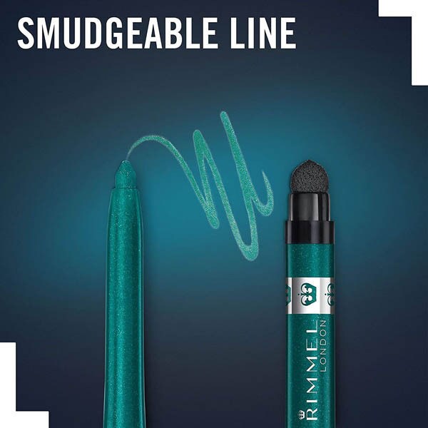 Rimmel Exaggerate Waterproof Eye Definer 250 Emerald Sparkle