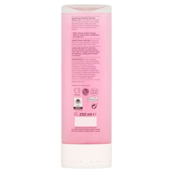 Superdrug Rainbow Sherbet Shower Gel