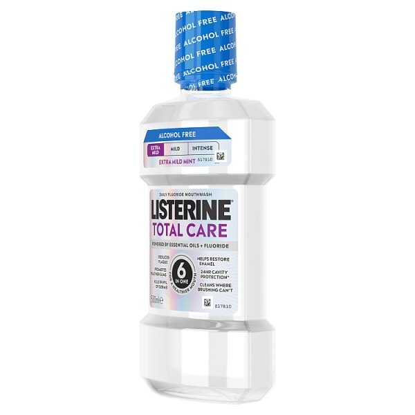 Listerine Total Care Extra Mild Alcohol Free Mouthwash 500Ml