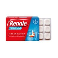 Rennie Peppermint Heartburn & Indigestion Relief 72 Tablets