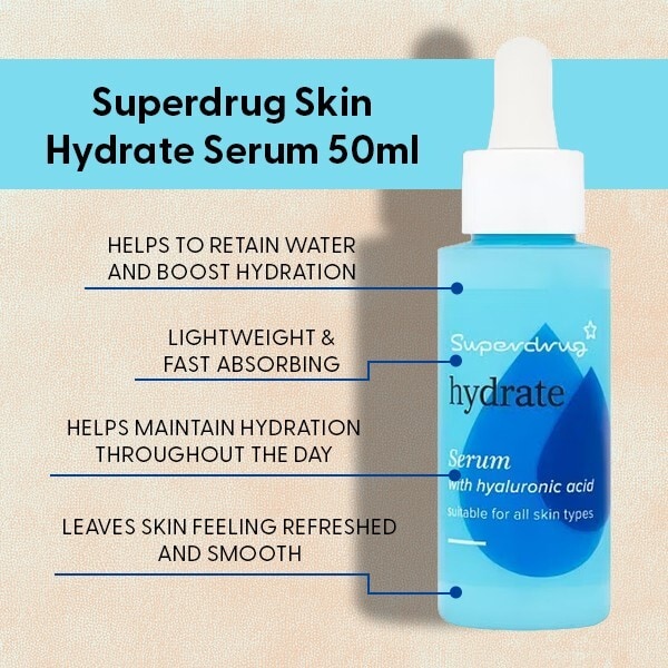 Superdrug Skin Hydrate Serum 50ml