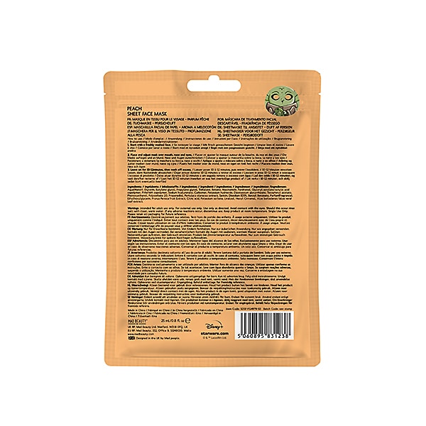 Star Wars Yoda Peach Face Mask