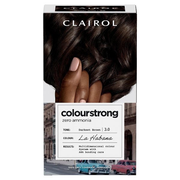 Clairol Colour Strong Zero Ammonia Hair Dye Darkest Brown