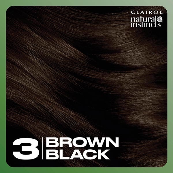 Clairol Natural Instincts Hair Dye 3 Darkest Brown