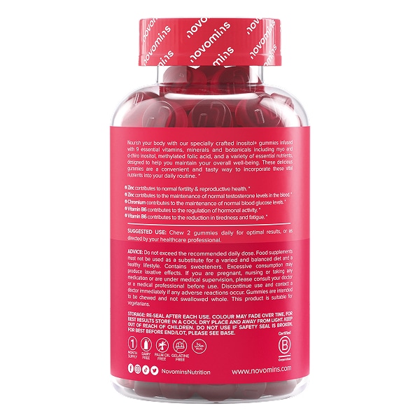 Novomins PCOS Inositol 60 Gummies