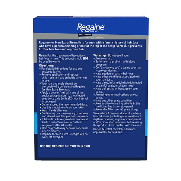 Regaine For Men Foam Hair Re-Growth with Minoxidil 3x73ml