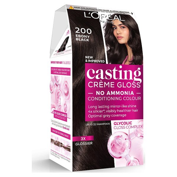 L'Oréal Casting Crème Gloss 200 Ebony Black Hair Dye