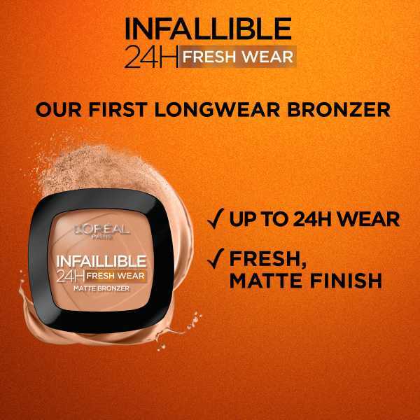 L'oreal Paris Infallible Longwear Matte Bronzer 450 Deep Tan