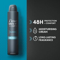 Dove Men+Care Antiperspirant Aerosol Deodorant Classic 200ml