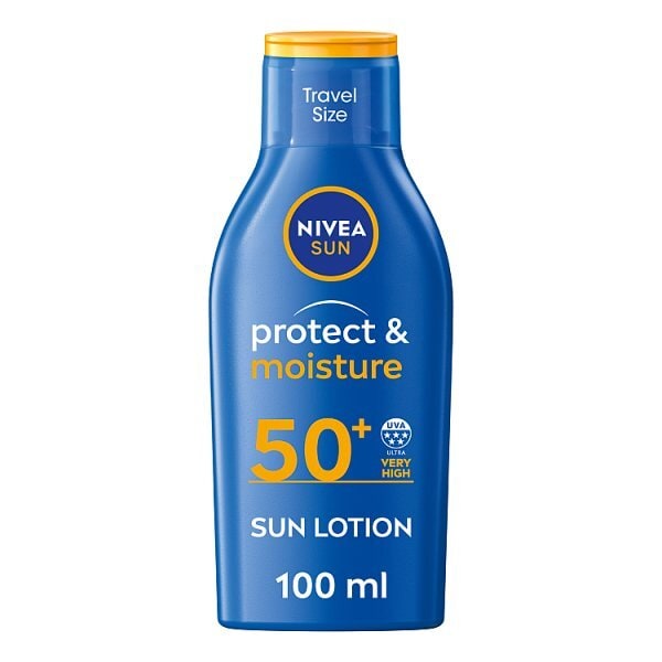 NIVEA SUN Suncream Lotion SPF 50 Protect & Moisture 100ml