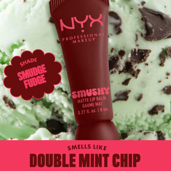 NYX Professional Makeup Smushy Matte Lip Balm Smudge Fudge