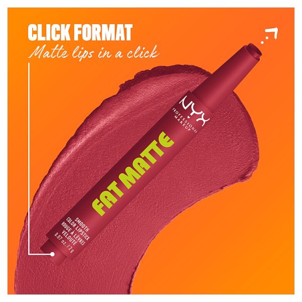 NYX Professional Makeup Fat Matte Lipstick, Plushin Plum