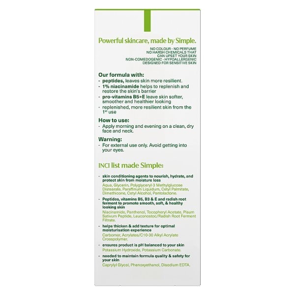 Simple Kind to Skin Hydrating Light Face Moisturiser 125ml