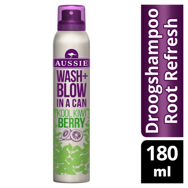 Aussie Wash + Blow Kool Kiwi Berry Dry Shampoo 180ml