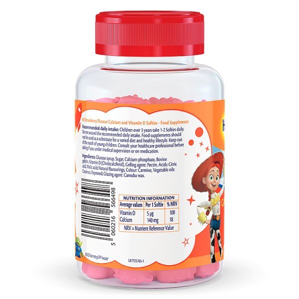 Haliborange Disney Toy Story Calcium Vit D Straw Softies 60