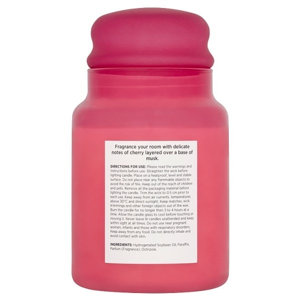 Superdrug Red Cherry Candle 620G