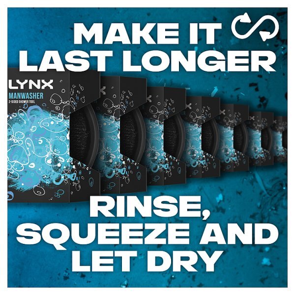 Lynx Manwasher 2-Sided Shower Tool 1 piece