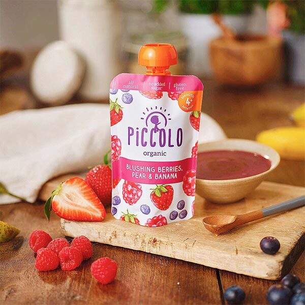 DNR Piccolo Organic Blushing Berries & Pear 4m+ 100g