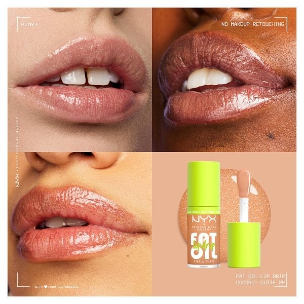 NYX Professional Makeup Fat Oil Lip Drip, Coconut Cutie