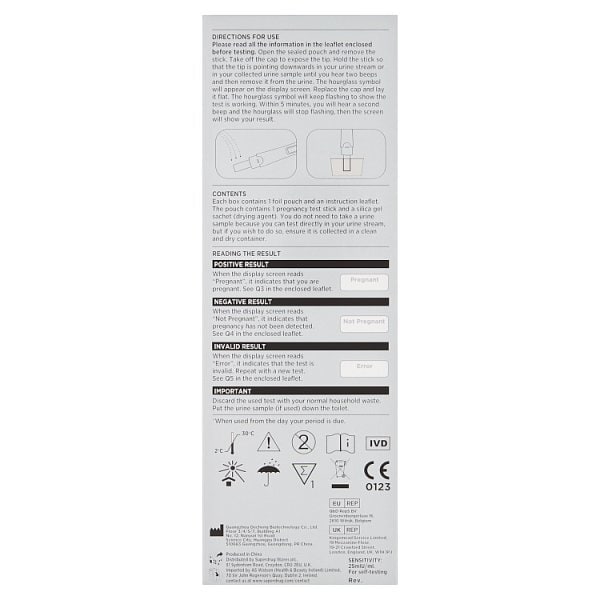Superdrug Digital Pregnancy Test x1