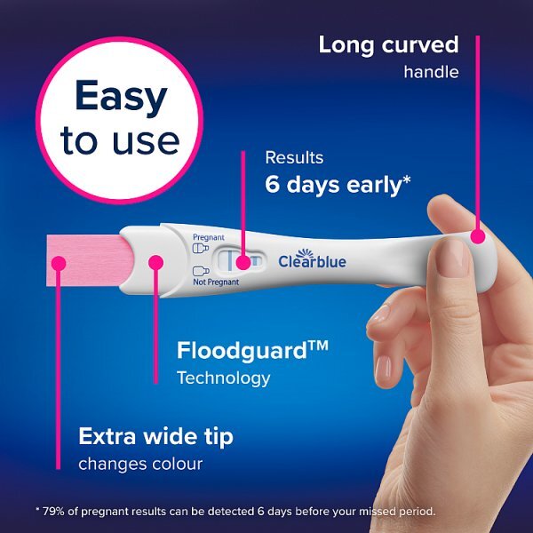 Clearblue Visual Early Detection Pregnancy Test - 5 Tests
