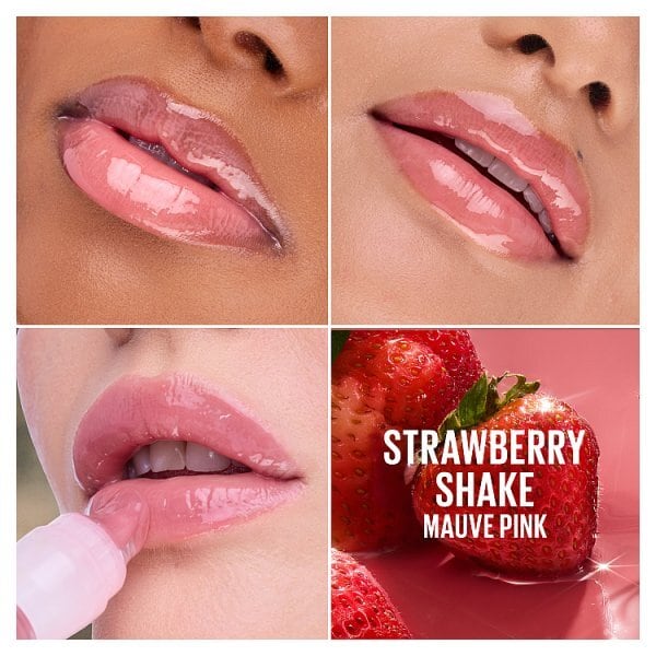 Maybelline Lifter Gel Lip Oil-In-Gel Lip Gloss, Shake Strawb