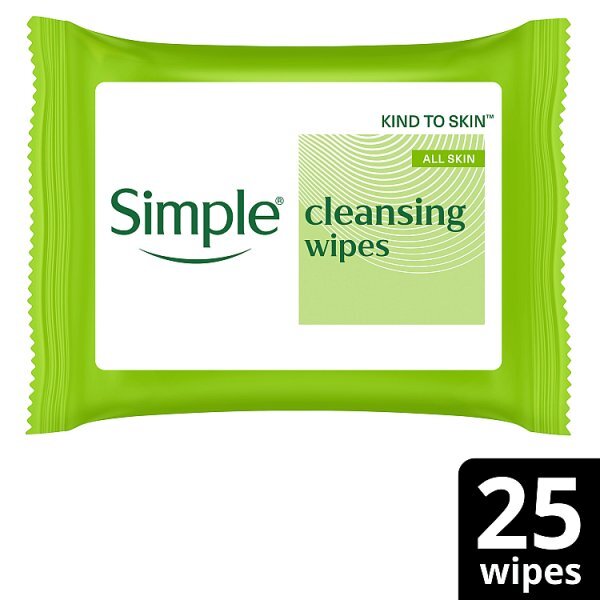 Simple Kind to Skin Bio-degradable Cleansing Wipes 25 wipes